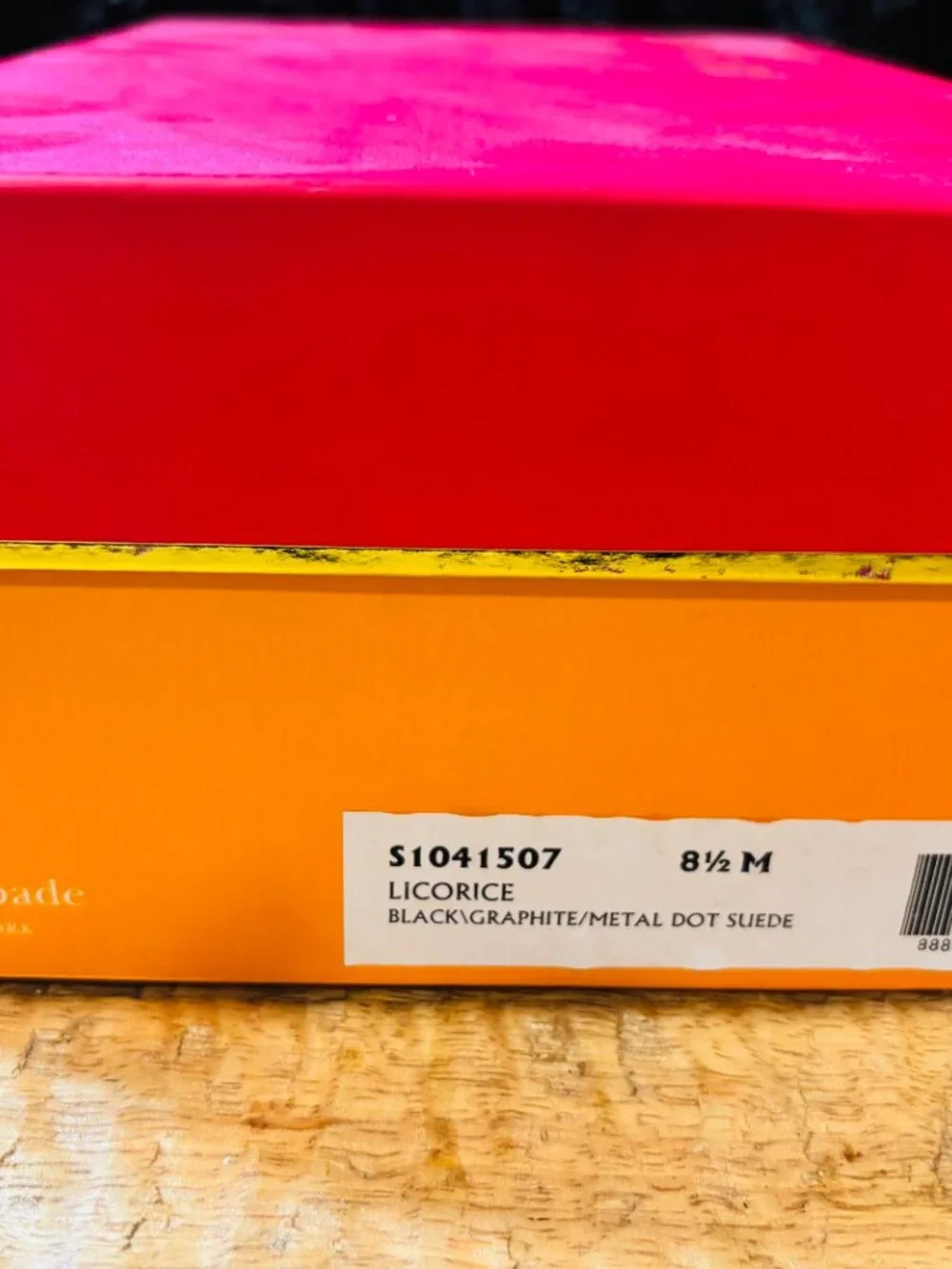Kate Spade Licorice pumps – 8.5M black/graphite metal dot suede (with box)